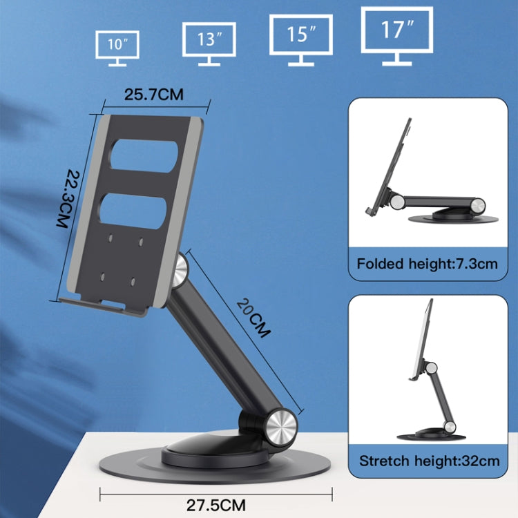 P4 360 Degrees Rotating Aluminum Metal Riser Tablet Laptop PC Stand Holder -  by buy2fix | Online Shopping UK | buy2fix