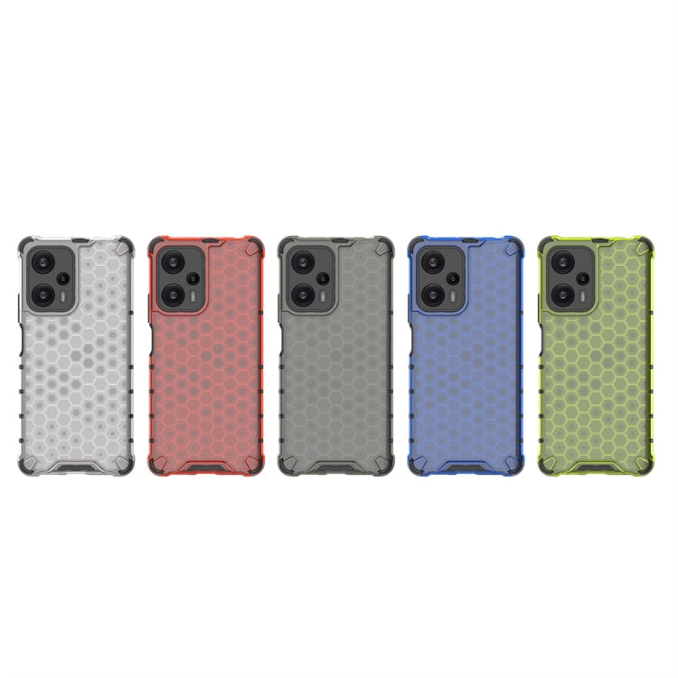 For Xiaomi Poco F5 Pro Shockproof Honeycomb Phone Case(White) - Xiaomi Cases by buy2fix | Online Shopping UK | buy2fix