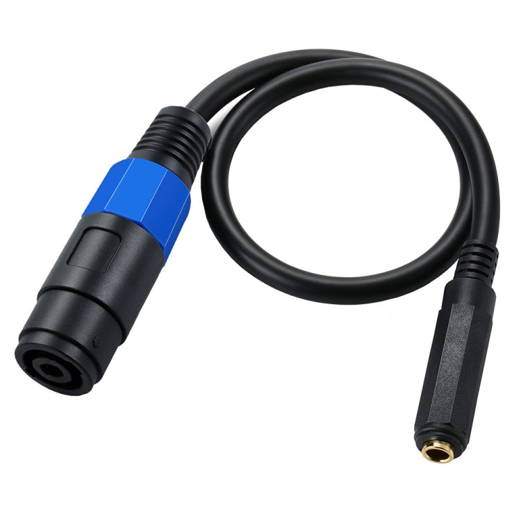 JUNSUNMAY Speakon Female to 6.35mm Female Audio Speaker Adapter Cable, Length: 50cm - Microphone Audio Cable & Connector by JUNSUNMAY | Online Shopping UK | buy2fix