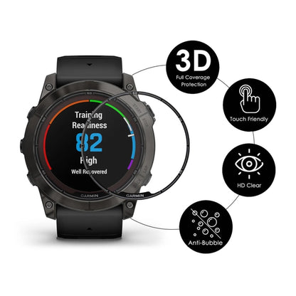 For Garmin Fenix 7 Pro 10pcs ENKAY 3D Full Coverage Soft PC Edge PMMA HD Screen Protector Film - Screen Protector by ENKAY | Online Shopping UK | buy2fix