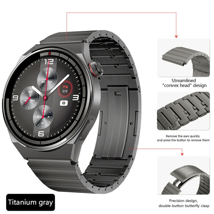 For Huawei Watch GT 2 Pro Titanium Alloy Quick Release Watch Band(Gray) - Watch Bands by buy2fix | Online Shopping UK | buy2fix