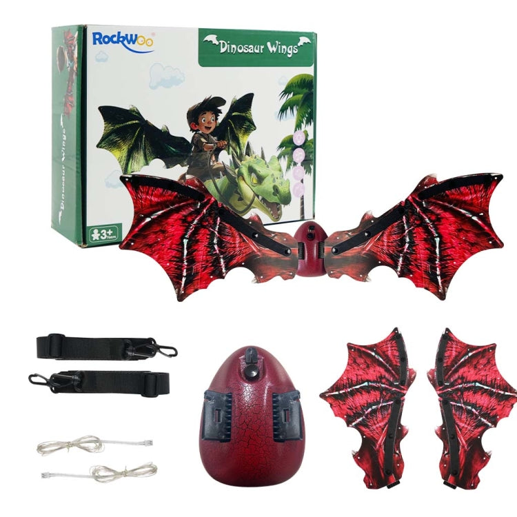 Rockwoo R02 Electric Dinosaur Wings with Lighting and Music(Red) - Music Toys by buy2fix | Online Shopping UK | buy2fix