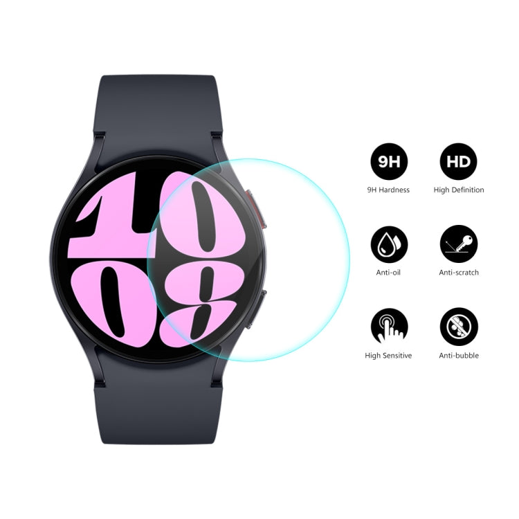 For Samsung Galaxy Watch6 / Watch7 40mm 5pcs ENKAY 0.2mm 9H Tempered Glass Screen Protector Watch Film - Screen Protector by ENKAY | Online Shopping UK | buy2fix