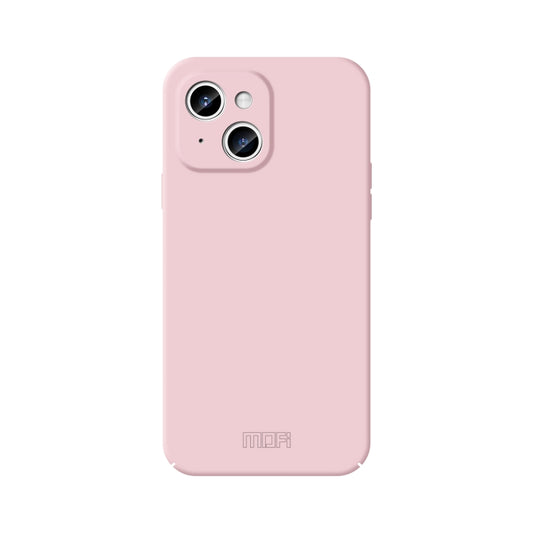 For iPhone 15 MOFI Qin Series Skin Feel All-inclusive PC Phone Case(Pink) - iPhone 15 Cases by MOFI | Online Shopping UK | buy2fix