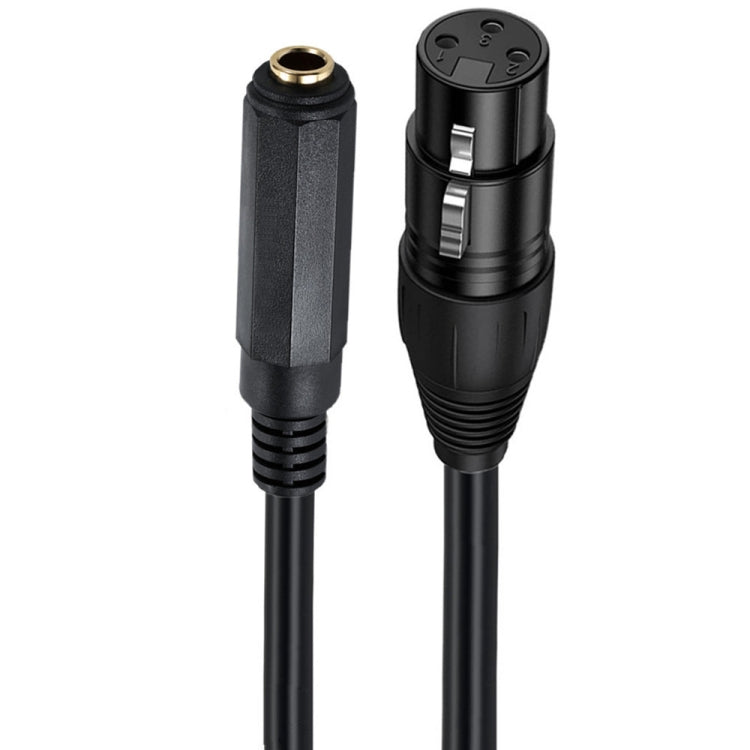 6.35mm Female to XLR Female JUNSUNMAY Speaker Audio Amplifier Connection Cable, Length: 50cm - Microphone Audio Cable & Connector by JUNSUNMAY | Online Shopping UK | buy2fix