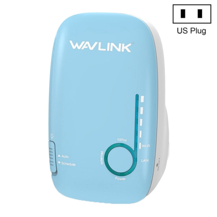 WAVLINK WN576K1 AC1200 Household WiFi Router Network Extender Dual Band Wireless Repeater, Plug:US Plug (Blue) - Wireless Routers by WAVLINK | Online Shopping UK | buy2fix