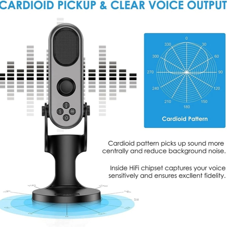 JMARY MC-PW7 USB Desktop Cardioid Noise Reduction Microphone - Microphone by Jmary | Online Shopping UK | buy2fix