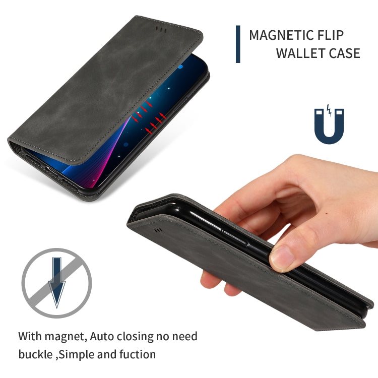 Retro Skin Feel Business Magnetic Horizontal Flip Leather Case for Xiaomi Mi 9T  / Mi 9T Pro / Redmi K20  /  K20 Pro(Dark Gray) - Xiaomi Accessories by buy2fix | Online Shopping UK | buy2fix