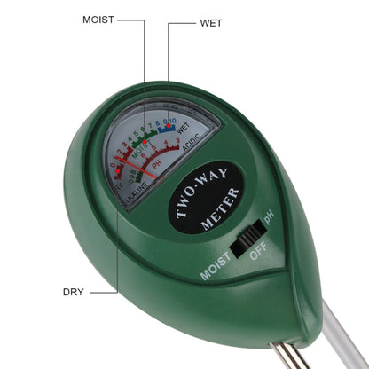 RZ103 Mini Soil PH Moisture Humidity Measuring PH Meter Soil Moisture Monitor Hygrometer Gardening Plant Farming Moisture Tester - PH & Moisture Meter by buy2fix | Online Shopping UK | buy2fix