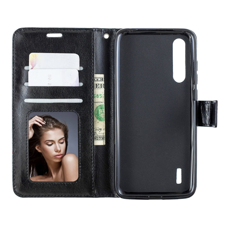 For Xiaomi Mi 9 Lite / CC9 Crazy Horse Texture Horizontal Flip Leather Case with Holder & Card Slots & Wallet & Photo Frame(Black) - Xiaomi Cases by buy2fix | Online Shopping UK | buy2fix