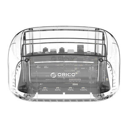 ORICO 6239U3 3.5/2.5inch 2 Bay Transparent USB3.0 Ordinary Reading & Writing Hard Drive Dock - HDD Enclosure by ORICO | Online Shopping UK | buy2fix
