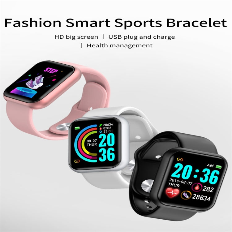 D20 1.3inch IPS Color Screen Smart Watch IP67 Waterproof,Support Call Reminder /Heart Rate Monitoring/Blood Pressure Monitoring/Sedentary Reminder(Pink) - Smart Wear by buy2fix | Online Shopping UK | buy2fix