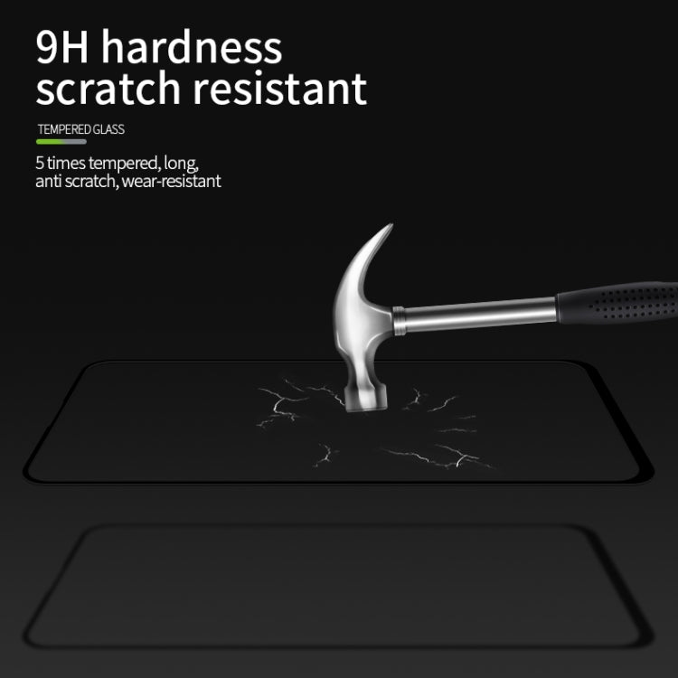 For OPPO A92s PINWUYO 9H 2.5D Full Screen Tempered Glass Film(Black) - OPPO Tempered Glass by PINWUYO | Online Shopping UK | buy2fix