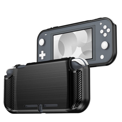 Brushed Texture Carbon Fiber TPU Case For Nintendo Switch Lite(Black) - Cases by buy2fix | Online Shopping UK | buy2fix