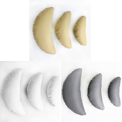 3 PCS/set Children Photography Props Baby Pictures Crescent Shape Pillow(White) - Camera Accessories by buy2fix | Online Shopping UK | buy2fix