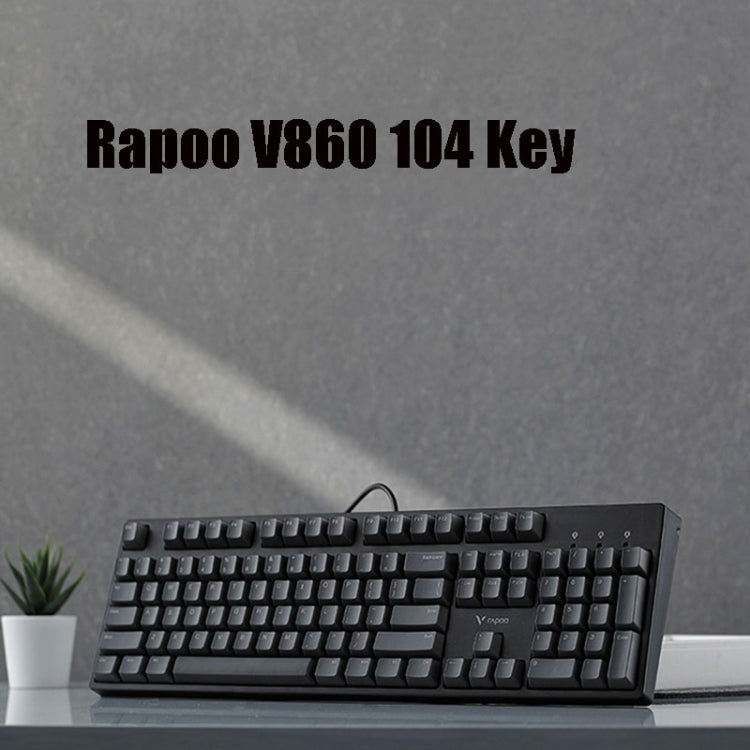 Rapoo V860 Desktop Wired Gaming Mechanical Keyboard, Specifications:104 Keys(Tea Shaft) - Wired Keyboard by Rapoo | Online Shopping UK | buy2fix