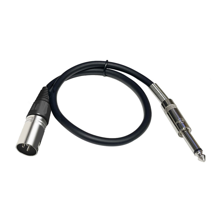 6.35mm Caron Male To XLR 2pin Balance Microphone Audio Cable Mixer Line, Size:0.5m - Microphone Audio Cable & Connector by buy2fix | Online Shopping UK | buy2fix