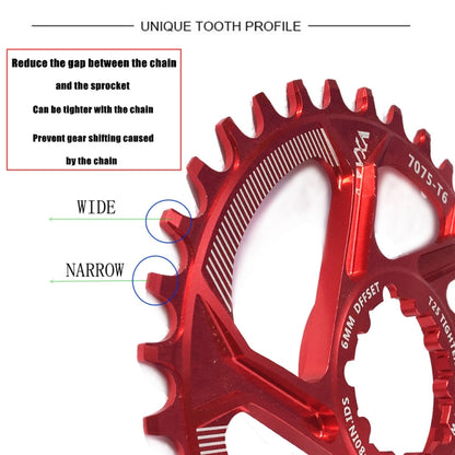 VXM Direct Loading Disc GXP Straight-fit One-piece Positive and Negative Teeth XX1 X0 X9 30T38T Single Disc Platter(Red) - Outdoor & Sports by VXM | Online Shopping UK | buy2fix