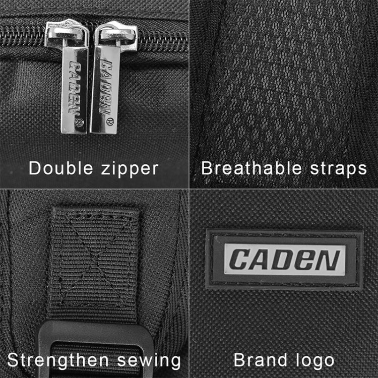 CADeN Shoulder Digital Camera Bag Outdoor Nylon Photography Backpack(Black Small Bag) - Backpack by CADeN | Online Shopping UK | buy2fix