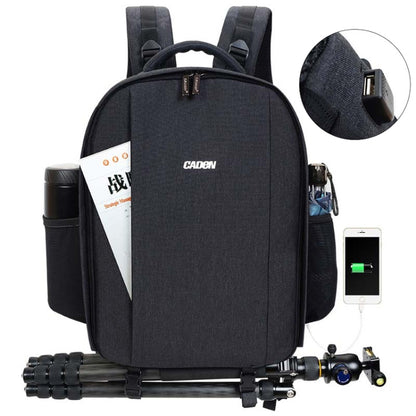 CADeN USB SLR Camera Bag Professional  Waterproof Portable Unisex Camera Bag - Backpack by CADeN | Online Shopping UK | buy2fix