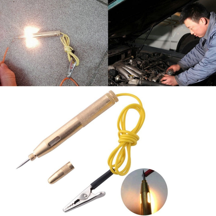 2 PCS 6-24V Copper Electric Pen General Test Light Automotive Circuit Test Pencil - In Car by buy2fix | Online Shopping UK | buy2fix