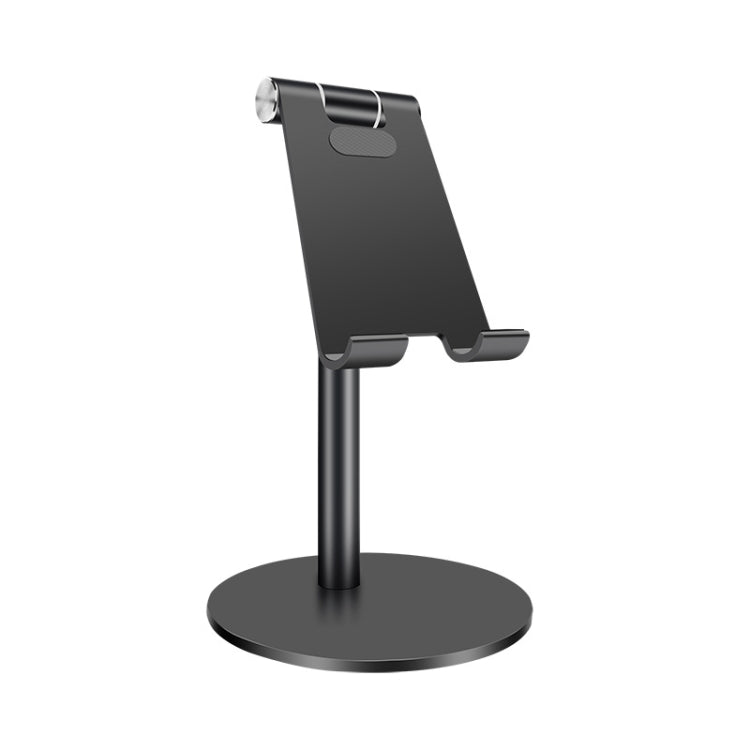 Adjustable Aluminum Alloy Cell Phone Tablet Holder Desk Stand Mount(Black) - Desktop Holder by buy2fix | Online Shopping UK | buy2fix