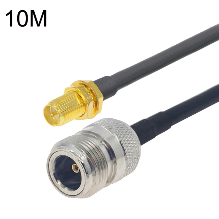 RP-SMA Female to N Female RG58 Coaxial Adapter Cable, Cable Length:10m - Connectors by buy2fix | Online Shopping UK | buy2fix