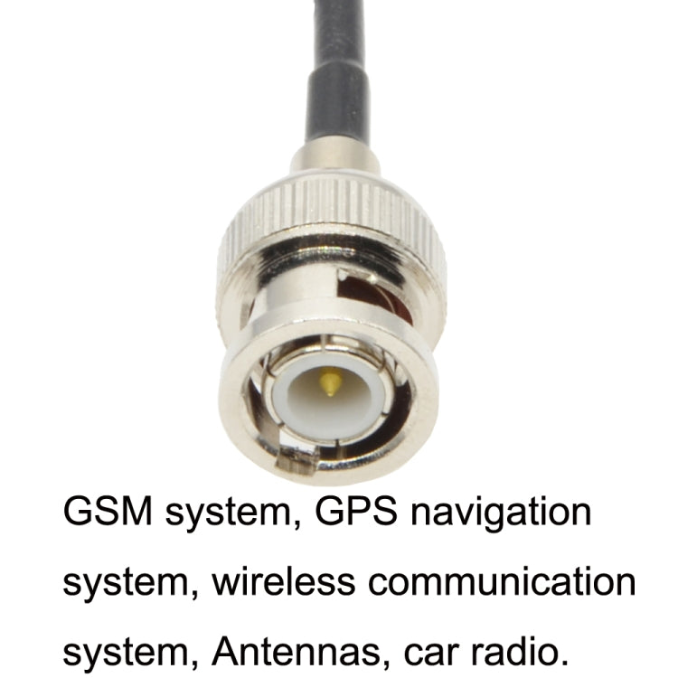 BNC Female With Waterproof Circle To BNC Male RG58 Coaxial Adapter Cable, Cable Length:0.5m - Connectors by buy2fix | Online Shopping UK | buy2fix