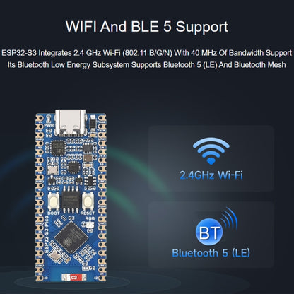 Waveshare ESP32-S3 Microcontroller 2.4 GHz Wi-Fi Development Board Dual-core Processor - Consumer Electronics by Waveshare | Online Shopping UK | buy2fix