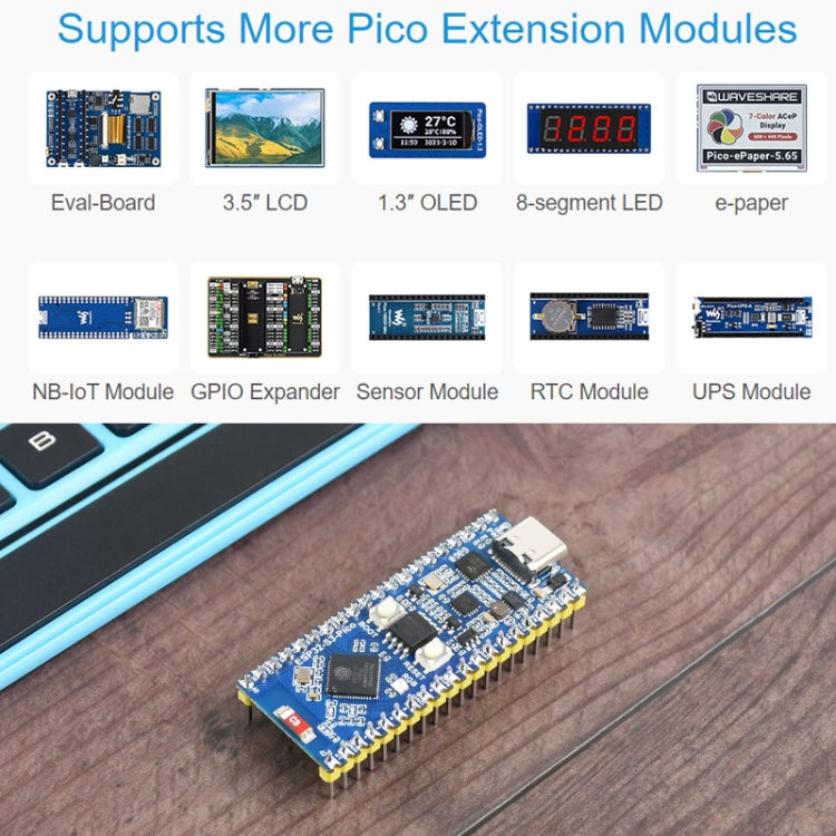 Waveshare ESP32-S3 Microcontroller 2.4 GHz Wi-Fi Development Board Dual-core Processor - Consumer Electronics by Waveshare | Online Shopping UK | buy2fix