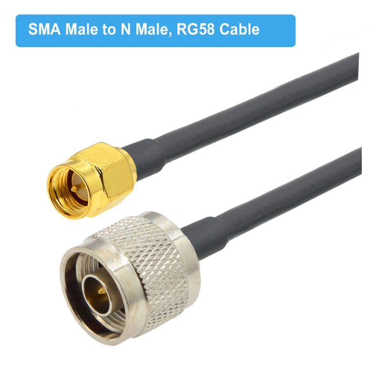 SMA Male to N Male RG58 Coaxial Adapter Cable, Cable Length:1.5m - Connectors by buy2fix | Online Shopping UK | buy2fix