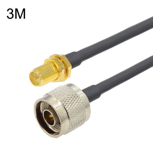 RP-SMA Female To N Male RG58 Coaxial Adapter Cable, Cable Length:3m - Connectors by buy2fix | Online Shopping UK | buy2fix