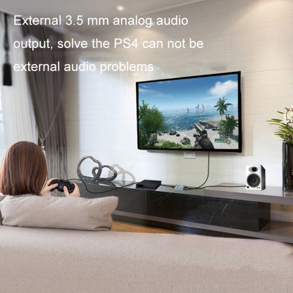 FJGEAR FJ-HDV01 HDMI HD 4K 30HZ Fiber Audio Separator, Plug Type:US Plug - Splitter by FJGEAR | Online Shopping UK | buy2fix