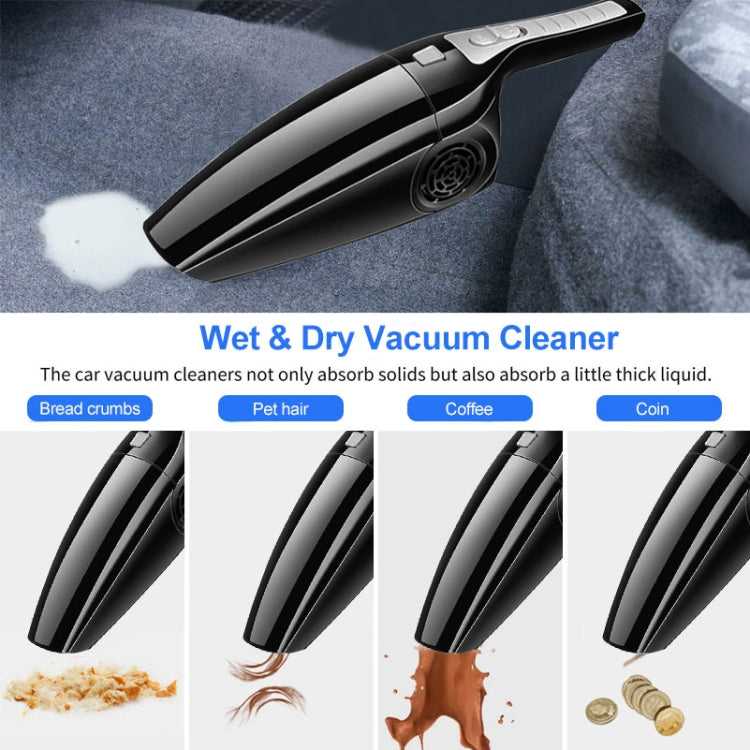 Car Vacuum Cleaner High Power 120W Home Car Dual-use Vacuum Cleaner Powerful Dry and Wet Wired Models Seventh Generation(Black) - Vacuum Cleaner by buy2fix | Online Shopping UK | buy2fix