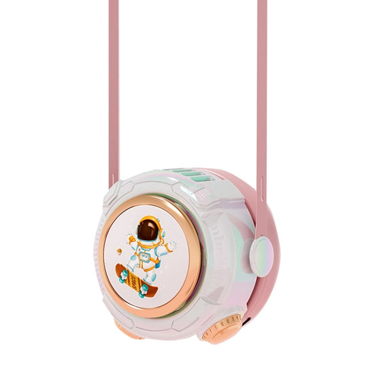 MD666-3 Cartoon Space Capsule Mini Portable Bladeless Hanging Neck Fan(Pink) - Consumer Electronics by buy2fix | Online Shopping UK | buy2fix
