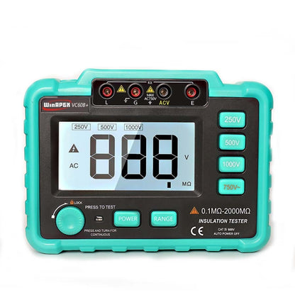 VC60B+ Digital Multimeter Measuring Instrument Digital Insulation Resistance Tester - Consumer Electronics by buy2fix | Online Shopping UK | buy2fix