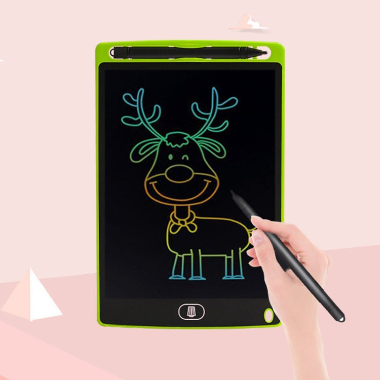 8.5 inch LCD Handwriting Board Children Drawing Graffiti Handwriting Board, Style:Colorful, Frame Color:Green - Consumer Electronics by buy2fix | Online Shopping UK | buy2fix