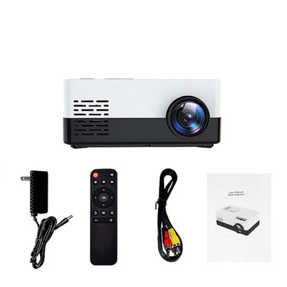 S261/J16 Home Mini HD 1080P Portable LED Projector, Support TF Card / AV / U Disk, Plug Specification:AU Plug(Blue White) - Consumer Electronics by buy2fix | Online Shopping UK | buy2fix