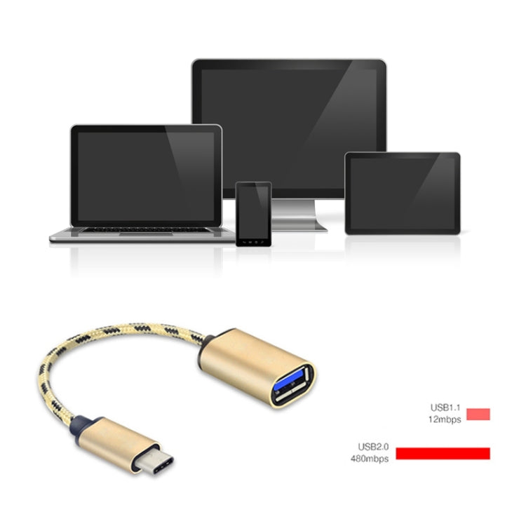 USB to USB-C / Type-C OTG Adapter Cable - Computer & Networking by buy2fix | Online Shopping UK | buy2fix