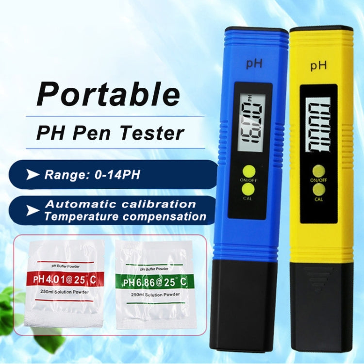 Portable High-precision PH Test Pen PH Acidity Meter PH Water Quality Detection Instrument(Blue) - PH & Moisture Meter by buy2fix | Online Shopping UK | buy2fix