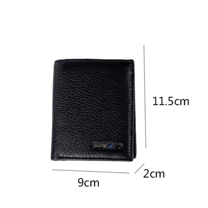 Vertical Wallet Smart Bluetooth Anti-Lost Anti-Theft Leather Bag, Style:Smart(Black) - Antimagnetic RFID Package by buy2fix | Online Shopping UK | buy2fix