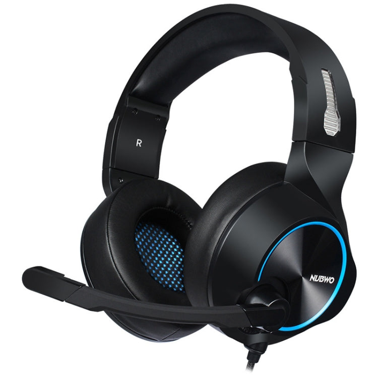 NUBWO N11 Gaming Subwoofer Headphone with Mic, Style:Single USB(Black and Blue) - Multimedia Headset by NUBWO | Online Shopping UK | buy2fix