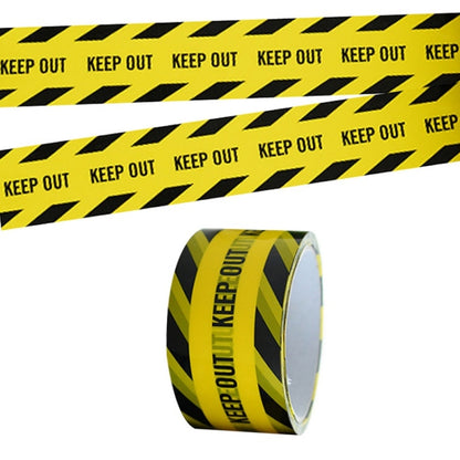 3 PCS Floor Warning Social Distance Tape Waterproof & Wear-Resistant Marking Warning Tape(Twill Keep Out) - Warning Sticker by buy2fix | Online Shopping UK | buy2fix