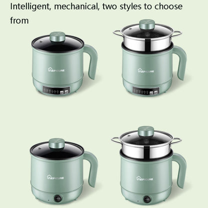 Multi-Function Electric-Cooker Mini Dormitory Student Cooking Rice Stir Frying Non-Stick Pot, 110V US Plug, Colour: Green Smart Single Pot(1.7L) - Home & Garden by buy2fix | Online Shopping UK | buy2fix