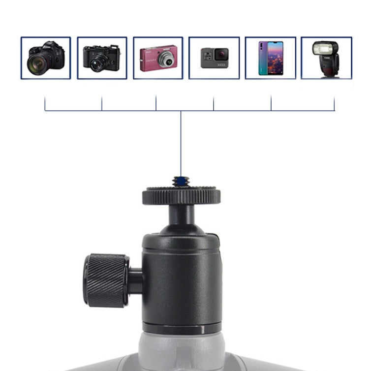 BH-905 Mini Desktop Aluminum Alloy Tripod Mini Ball Head 360 Degree Pan 90 Degree Tilt Tripod - Camera Accessories by buy2fix | Online Shopping UK | buy2fix