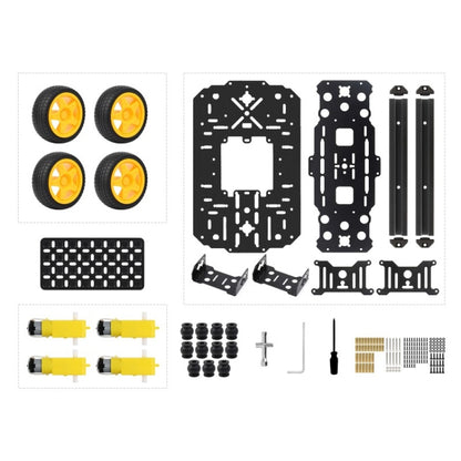 Waveshare Smart Mobile Robot Chassis Kit, Chassis:With Shock-absorbing(Normal Wheels) - Robotics Accessories by Waveshare | Online Shopping UK | buy2fix