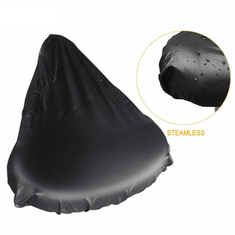 Bicycle Saddle Waterproof Cover Bicycle Seat PVC Waterproof Seat Cover Hot Pressed Rain Cover, Size: Small(Black) - Others by buy2fix | Online Shopping UK | buy2fix