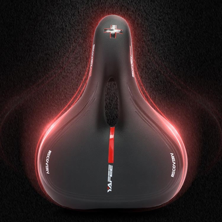 YAFEE Taillight Bicycle Seat Mountain Bike Saddle With Light Seat(Red) - Bicycle Saddle by YAFEE | Online Shopping UK | buy2fix