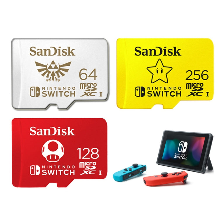 SanDisk SDSQXAO TF Card Micro SD Memory Card for Nintendo Switch Game Console, Capacity: 128GB Red - Micro SD Card by SanDisk | Online Shopping UK | buy2fix