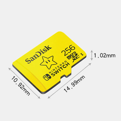 SanDisk SDSQXAO TF Card Micro SD Memory Card for Nintendo Switch Game Console, Capacity: 256GB Gold - Micro SD Card by SanDisk | Online Shopping UK | buy2fix